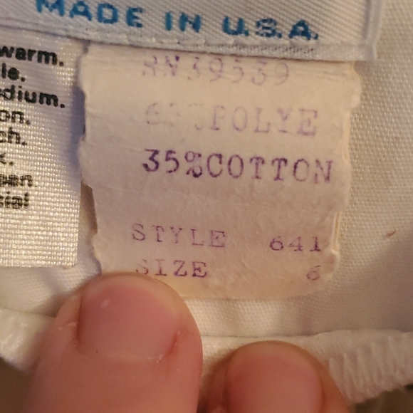 Vintage 60s Hilda Blue and White Hawaii Dress - Picture 11 of 11